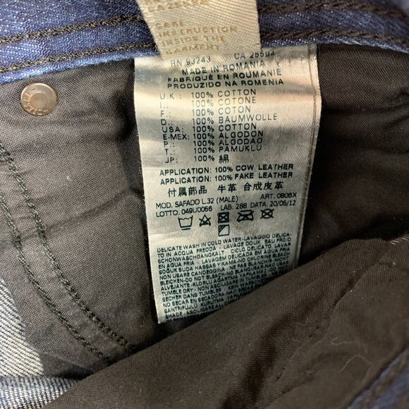 Diesel Mens Pants 29 Blue Distressed Jeans Safado Regular Slim Straight 29x30 - Picture 9 of 13